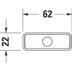 Duravit clé service urinoir SW197748