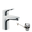 Hansgrohe Focus E2 wastafelkraan inclusief ComfortZone 100 met waste chroom 0605543