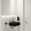 Clou Flush 1 fontein 28x27cm kraangat Keramiek Zwart mat SW9356