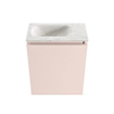 MONDIAZ TURE-DLUX Meuble WC 40 cm Rosee. Lavabo EDEN Ostra position gauche. Avec 1 trou de robinet. SW1105016