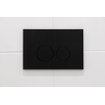 QeramiQ Push Bedieningsplaat - voor Geberit UP320 inbouwreservoir - dualflush - ronde knoppen - kunststof zwart mat OUTLETSTORE STORE27739