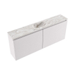 MONDIAZ TURE-DLUX Meuble toilette - 120cm - Cale - EDEN - vasque Glace - position centrale - sans trou de robinet SW1103185