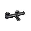 Fortifura Calvi Badkraan - met glijstangset - ronde handdouche gladde doucheslang - mat zwart SW997396