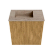 Mondiaz JOYA-DLUX Meuble de toilette 40cm - couleur Oak - Vasque FAYE position Gauche Sans trou de robinet couleur Saba. SW1424142