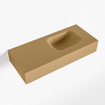 Mondiaz LEX Fontaine - 70x30x12cm - lavabo Droit - sans trous de robinet - solid surface - Oro SW1026069