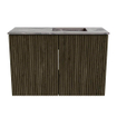 Mondiaz JOYA-DLUX 60cm toiletmeubel - kleur Shadow - Wastafel FAYE positie Rechts 1 kraangat kleur Sombra. SW1425190