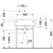 Duravit Scola lavabo 61,5 x 46 cuve gauche sans trou de robinet blanc 0304115