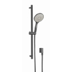 Crosswater MPRO Ensemble de douche - barre de douche 70cm - douchette 3 jets - flexible 150cm - Ardoise (gunmetal) SW927997