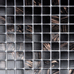 The Mosaic Factory Amsterdam carrelage mosaïque 32.2x32.2cm pour mur et sol intérieur et extérieur carré verre noir / or Mix SW62129