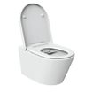 FugaFlow Pietra WC-douche - Sans rebord - Séchoir - Douchette féminine - Blanc brillant SW1448194