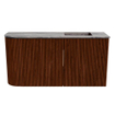 Mondiaz JOYA-DLUX 81.6cm toiletmeubel - ronding links kleur Ruby - Wastafel FAYE positie Rechts 1 kraangat kleur Sombra. SW1425691