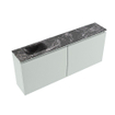 MONDIAZ TURE-DLUX Meuble toilette - 120cm - Greey - EDEN - vasque Lava - position gauche - sans trou de robinet SW1103807