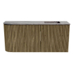 Mondiaz JOYA-DLUX 91.6cm toiletmeubel - ronding links kleur Dusk - Wastafel FAYE positie Rechts Zonder kraangat kleur Sombra. SW1426168