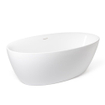 Zeza Marrono Baignoire îlot - 170x82cm - siphon - Acrylique - blanc brillant SW276847