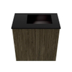 Mondiaz JOYA 40cm toiletmeubel - kleur Shadow - Wastafel FAYE positie Rechts Zonder kraangat kleur Urban. SW1421480