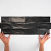 Cifre Ceramica Colonial Carrelage mural - 7.5x30cm - 8.6mm - Rectangle - Noir mat SW359849