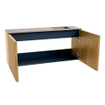 Mondiaz JOYA-DLUX 90cm meuble de salle de bains - couleur Oak - Vasque FAYE position Droite 1 trou de robinet couleur Arena. SW1423860