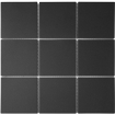 The Mosaic Factory London carreau mosaïque - 30x30cm - carreau mural et de sol - carré - full body - Porcelaine - noir mat (zwart) SW1235300