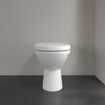 Villeroy & Boch O.novo WC sur pied à fond creux avec connexion dessous céramique Blanc 0124165
