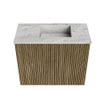 Mondiaz JOYA-DLUX Meuble de toilette 50cm - couleur Dusk - Vasque FAYE position Droite 1 trou de robinet couleur Glace. SW1423144