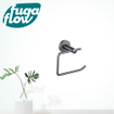 FugaFlow Eccelente Acces Toiletrolhouder - zonder klep - rond - gunmetal PVD - Black Friday - SW1123228