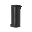 Brabantia NewIcon Poubelle à pédale - 30 litres - seau intérieur en plastique - noir mat SW1026546