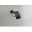 Duravit Starck T Porte-papier toilette avec couvercle Noir mat SW297081