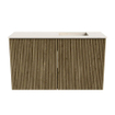 Mondiaz JOYA-DLUX 70cm toiletmeubel - kleur Dusk - Wastafel FAYE positie Rechts 1 kraangat kleur Meli. SW1425815