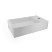 Wiesbaden Lotte fontein rechts 40 x 22 x 10 cm solid surface mat wit SW102828