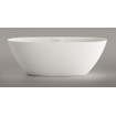 Zeza Element Vrijstaand Bad - 175x76x60cm - solid surface - mat wit SW1208806