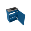 MONDIAZ TURE-DLUX Meuble de toilettes 40 cm Jeans. EDEN lavabo Lava position droite. Sans trou de robinet. SW1103840