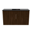 Mondiaz JOYA 70cm meuble de salle de bains - couleur Walnut - Vasque FAYE position Milieu 1 trou de robinet couleur Urban. SW1421334