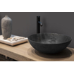Looox céramique vasque brute - 40cm - rond - noir SW227663