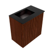 Mondiaz JOYA 40cm meuble de toilette - couleur Ruby - Vasque FAYE position Gauche 1 trou de robinet couleur Urban. SW1421778