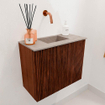 Mondiaz JOYA-DLUX Meuble de salle de bains 50cm - couleur Ruby - Vasque FAYE position Milieu Sans trou de robinet couleur Saba SW1425569