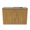 Mondiaz JOYA-DLUX 60cm meuble de salle de bains - couleur Oak - Vasque FAYE position Droite 1 trou de robinet couleur Oza. SW1424093