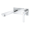 GROHE Lineare New Mitigeur lavabo à encastrer 2 trous mural L size projection 20.7cm chromé SW97545