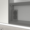 Villeroy & boch my view now armoire de toilette avec 3 portes avec éclairage led et lampe de lavabo 160x75x16.8cm avec interrupteur à capteur SW702118