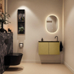 MONDIAZ TURE-DLUX Meuble toilette - 80cm - Oro - EDEN - vasque Lava - position droite - 1 trou de robinet SW1103980