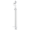 GROHE Rainshower SmartActive 130 Ensemble barre de douche - 90cm - douchette ronde - 3 types de jets - flexible de douche lisse - avec porte-savon - chrome SW472428