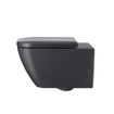 Duravit happyd 2 WC suspendu flush rimless avec fixation invisible 36.5x54cm anthracite matt SW297019