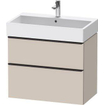 Duravit D-neo Meuble sous vasque 78.4x44.2x62.5cm 2 tiroirs Taupe mat SW641243