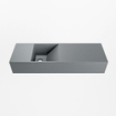 Mondiaz TYNE Fontaine - 70x23x12cm - lavabo Gauche - sans trous de robinetterie - solid surface - Plata SW1026165