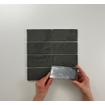 SAMPLE Terravito Galeno wandtegel - 7.5x15cm - 8.5mm - Rechthoek - Antraciet glans SW736168