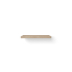 Looox Wood collection Solo plan sous vasque - 100x46cm - Avec suspension noir mat - Chêne massif vieux gris SW108678