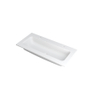 Ink faktor lavabo 100x1.5x45cm 2 trous pour robinet 1 évier polystone blanc mat SW207262