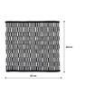 Sealskin bandra tapis de bain 60x60 cm coton noir SW699532