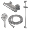 Robinet de douche encastré Brauer Chrome - barre de douche - 1 fonction - 2 boutons avec relief - douchette ronde 3 positions - chrome SW1164672