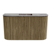 Mondiaz JOYA-DLUX 73.2cm toiletmeubel - ronding links en rechts kleur Dusk - Wastafel FAYE positie Midden Zonder kraangat kleur Sombra. SW1426179