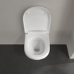 Villeroy & Boch O.novo combipack - avec cuvette murale Compact - évacuation profonde DirectFlush 36x49cm - avec abattant - avec softclose et quick release blanc SW68876